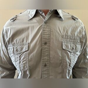 Decree Men's Light Gray Military Jacket